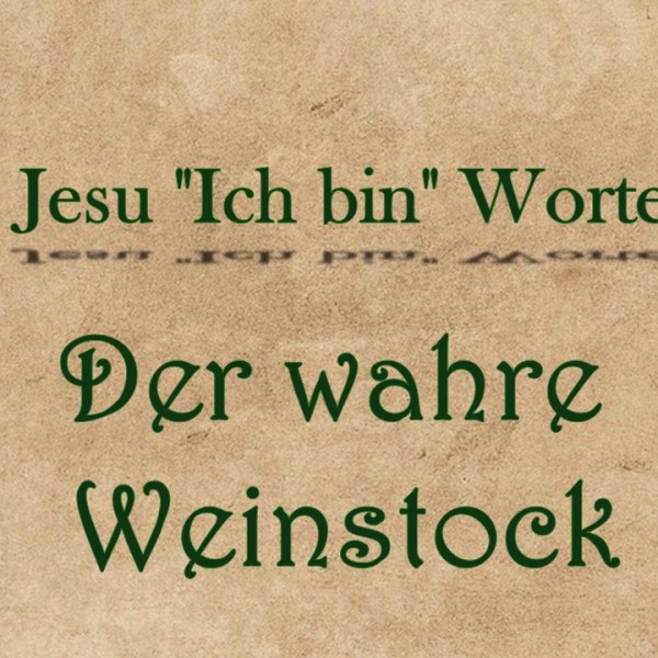 Ich bin der&nbsp;Weinstock